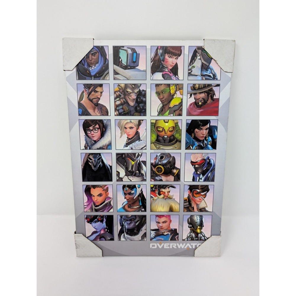 Overwatch Character Collage‎ Wall Art Print Wooden Plaque Video Game Blizzard